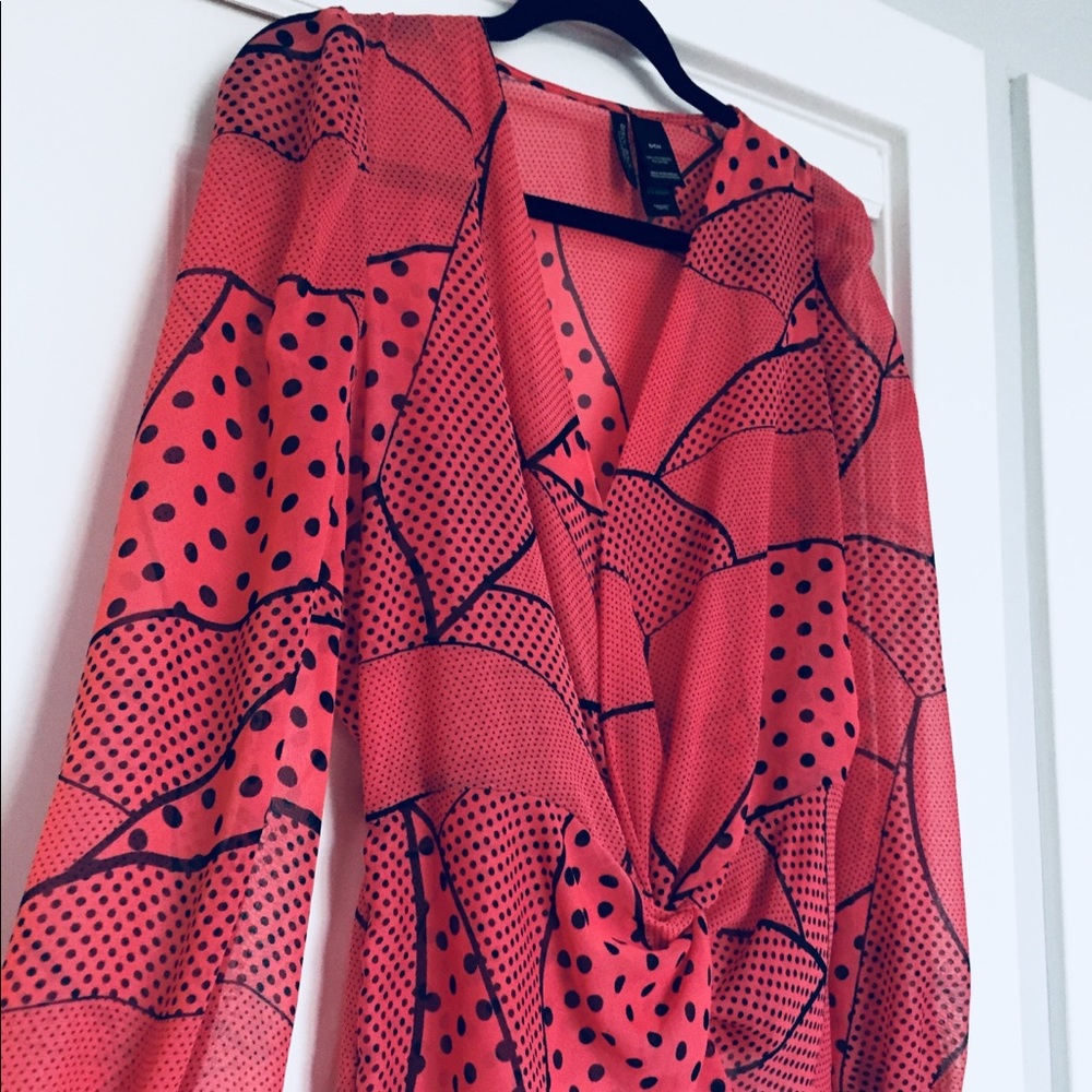 Sheer Sophisticated Blouse w/ Puff Sleeves